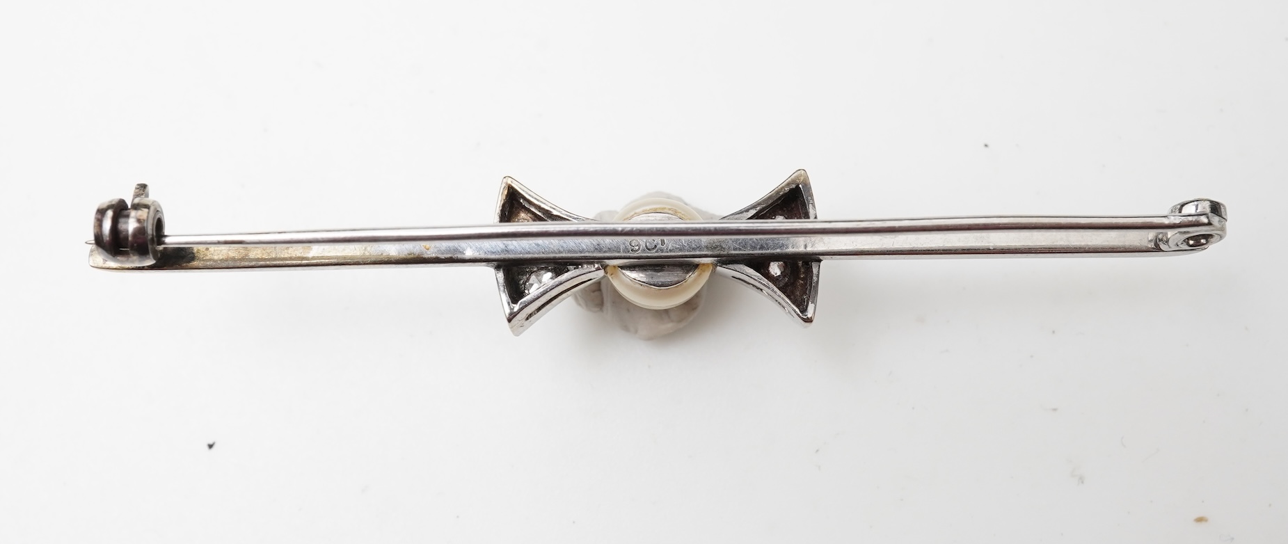 Two bar brooches, early to mid 20th century